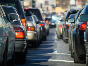 Bumper to bumper traffic --- Image by © Tetra Images/Tetra Images/Corbis